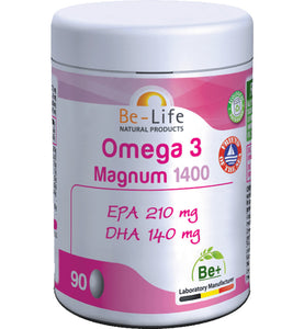 Omega 3, Magnum rijk aan EPA en DHA, 90 capsules van Be-Life - Drogisterij Mevrouw Ooievaar