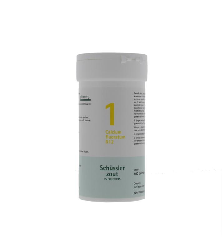 Pflüger Schüssler 1 Calcium Floratum D12. 400 tabletten.