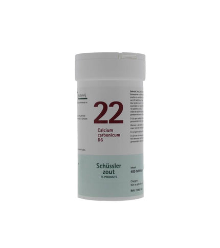 Pflüger Schüssler 22 Calcium Carbonicum D6. 400 tabletten.