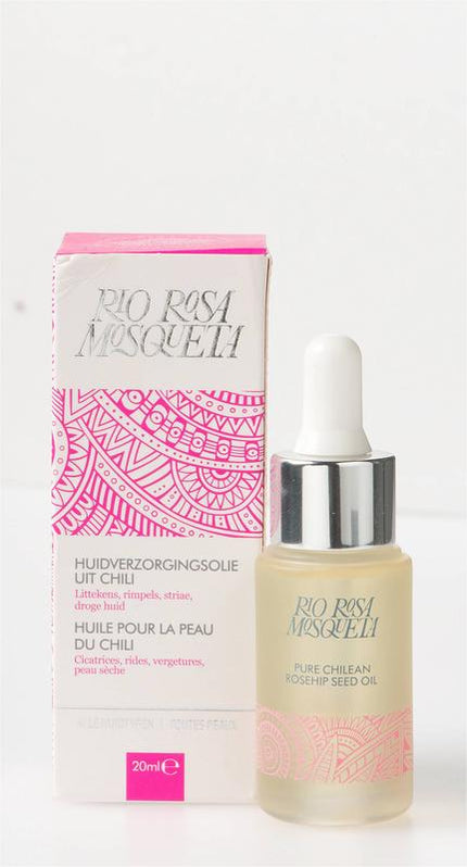 Pure rozenolie, 20 ml, van Rio Rosa Mosqueta - Drogisterij Mevrouw Ooievaar