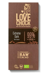 Raw Chocolate Extreme Dark  99% van Lovechock - Drogisterij Mevrouw Ooievaar