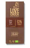 Raw Chocolate extra puur 93% van Lovechock - Drogisterij Mevrouw Ooievaar