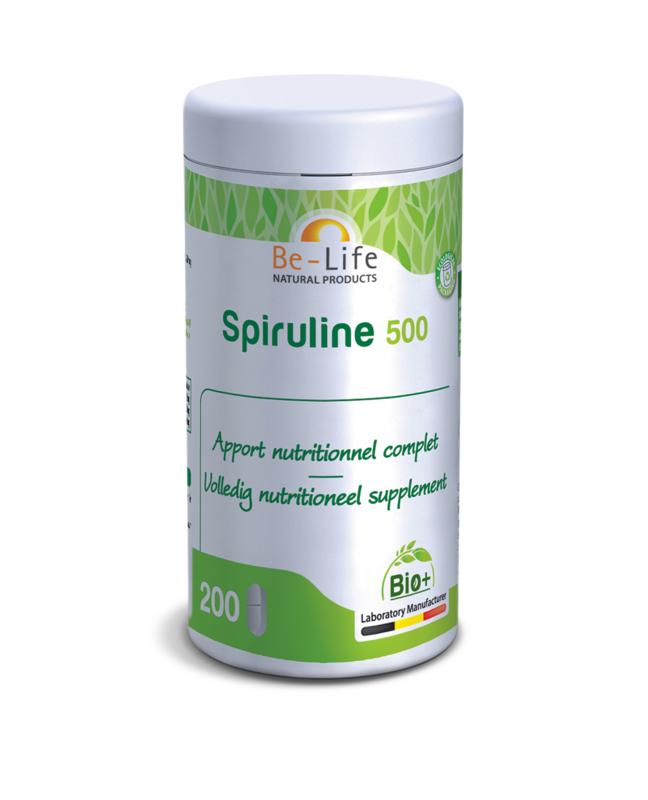 Spiruline 500, 200 tabletten van Be-Life - Drogisterij Mevrouw Ooievaar