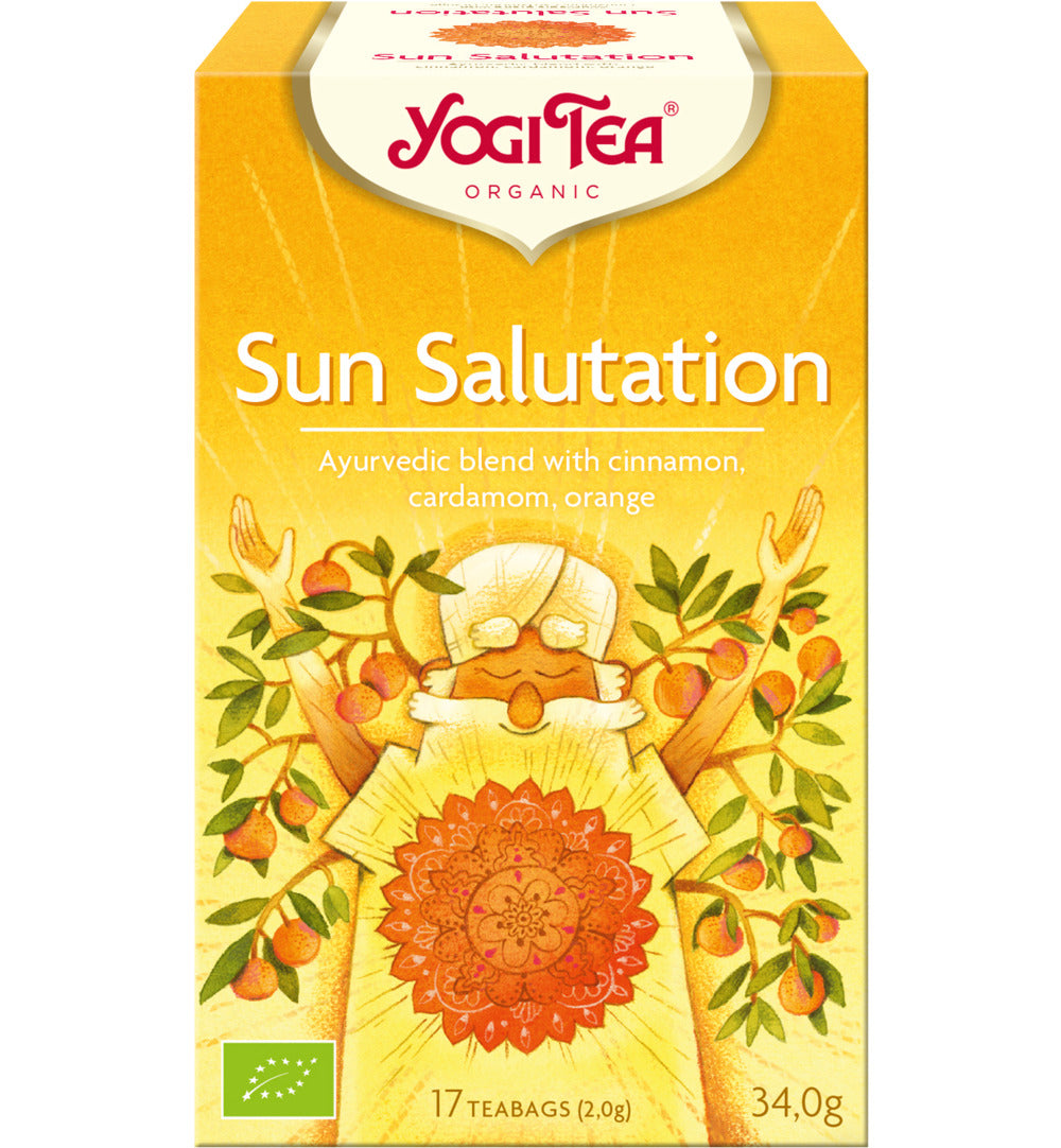 Sun Salutation  thee van Yogi Tea - Drogisterij Mevrouw Ooievaar