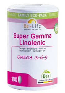 Super Gamma Linilenic- omega 3, 6 en 9, 180 capsules, van Be-Life - Drogisterij Mevrouw Ooievaar