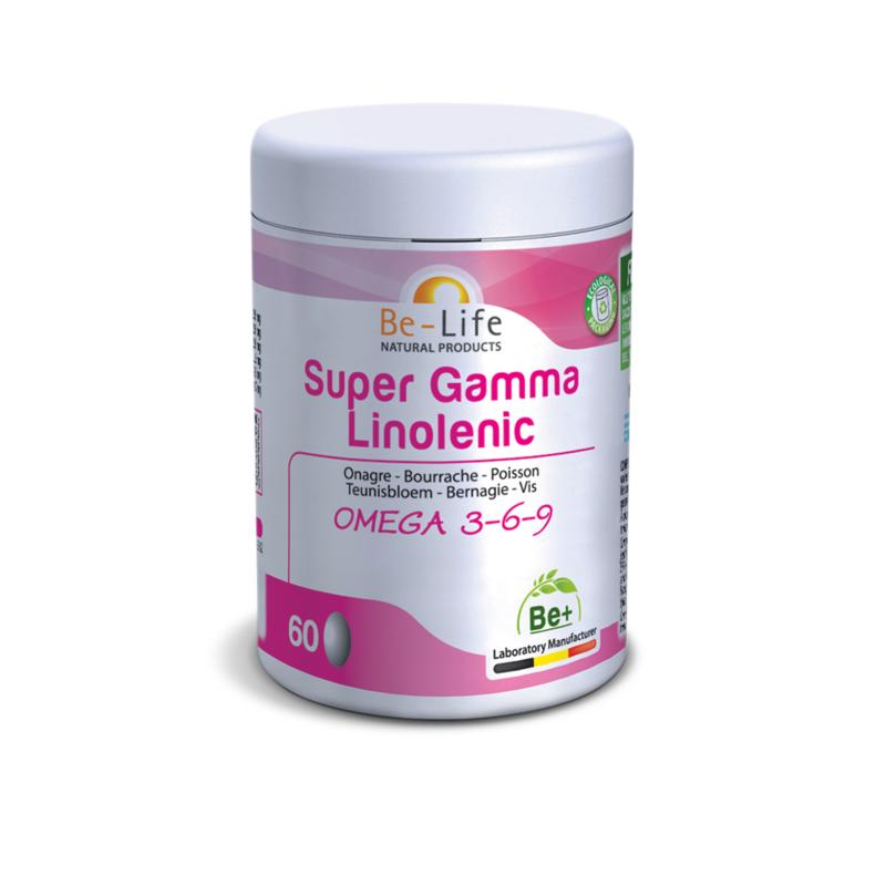 Super Gamma Linilenic- omega 3, 6 en 9, 60 capsules, van Be-Life - Drogisterij Mevrouw Ooievaar
