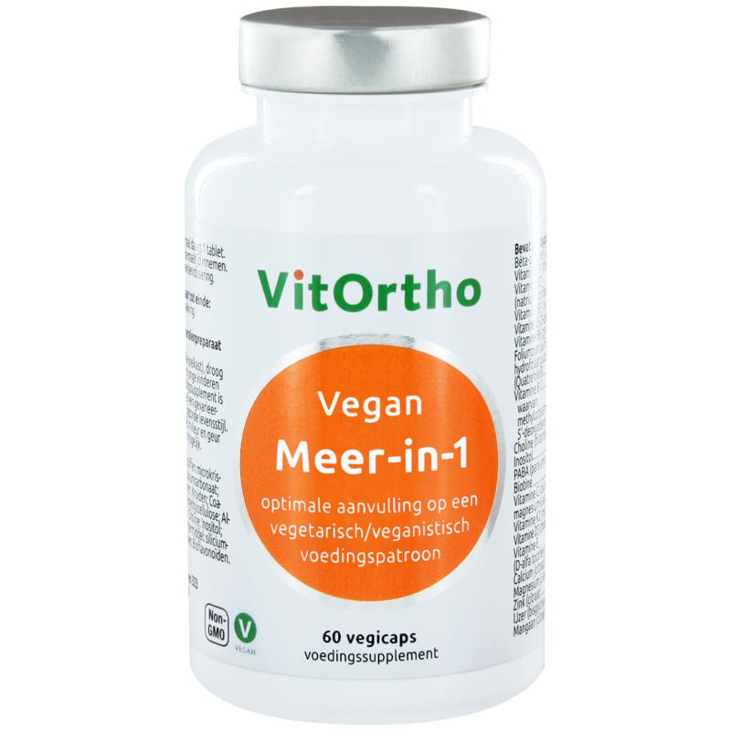 VitOrtho Vegan Meer-in-1 optimale aanvulling op een vegetarisch/veganistisch voedingspatroon 60 vegicups voedingssupplement