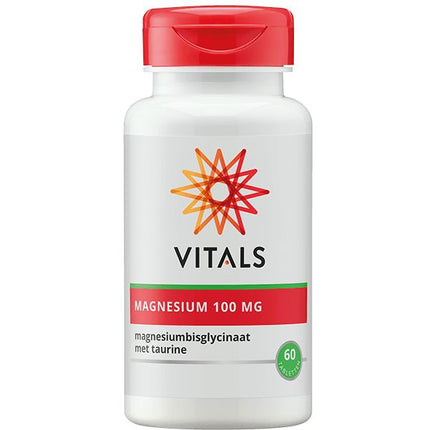 Vitals Magnesium 100 mg - Magnesiumbisglycinaat  60 tabletten