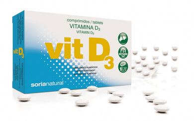 Vitamine D3, 48 tabletten, van Soria- Drogisterij Mevrouw Ooievaar