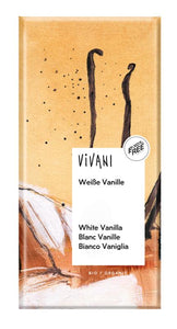 Witte chocolade reep met Vanille van Vivani - Drogisterij Mevrouw Ooievaar