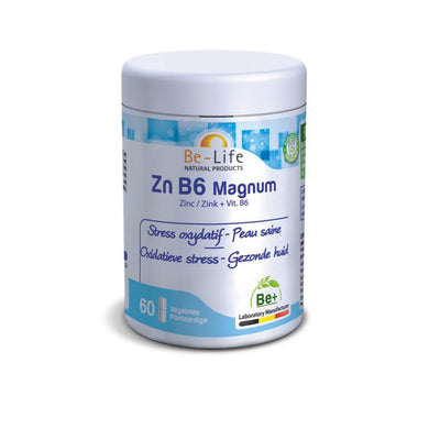 Zn (Zink) en Vitamine B6 Magnum 60 capsules van Be-Life - Drogisterij Mevrouw Ooievaar