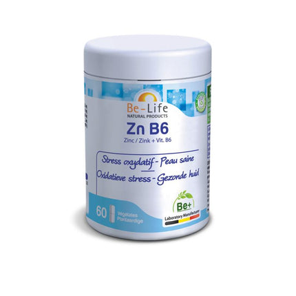 Zn (Zink) en Vitamine B6 60 capsules van Be-Life - Drogisterij Mevrouw Ooievaar