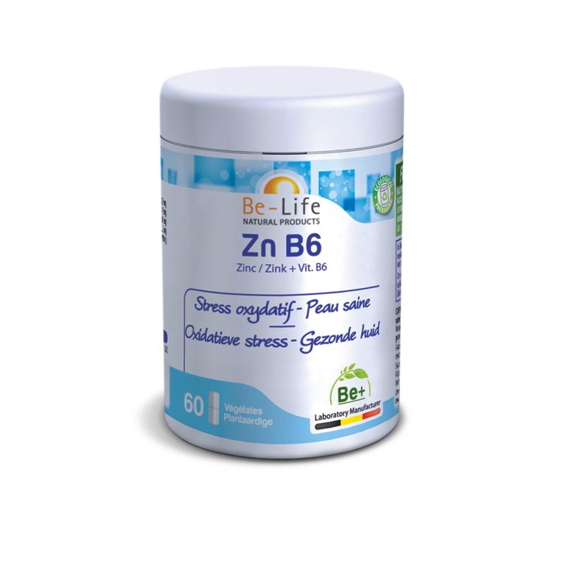 Zn (Zink) en Vitamine B6 60 capsules van Be-Life - Drogisterij Mevrouw Ooievaar