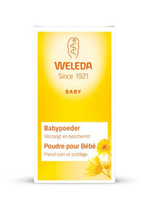 Babypoeder, verzorgt en beschermt, van Weleda - Drogisterij Mevrouw Ooievaar