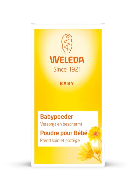 Babypoeder, verzorgt en beschermt, van Weleda - Drogisterij Mevrouw Ooievaar
