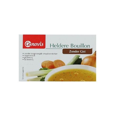 Bouillonblokjes zonder gist, gluten of lactose, vegan
