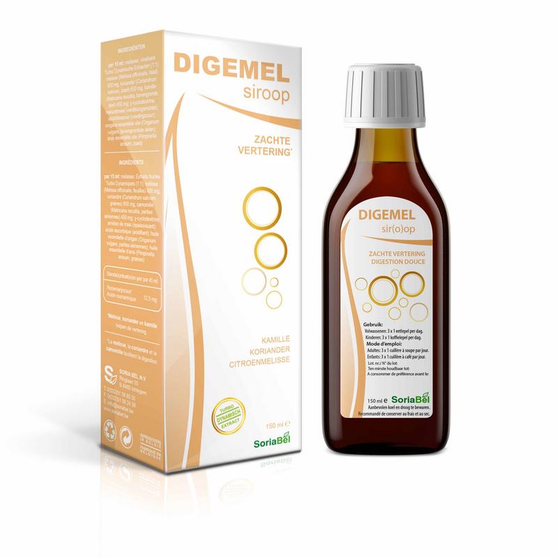 Digemel siroop voor zachte vertering van Soria - Drogististerij Mevrouw Ooievaar