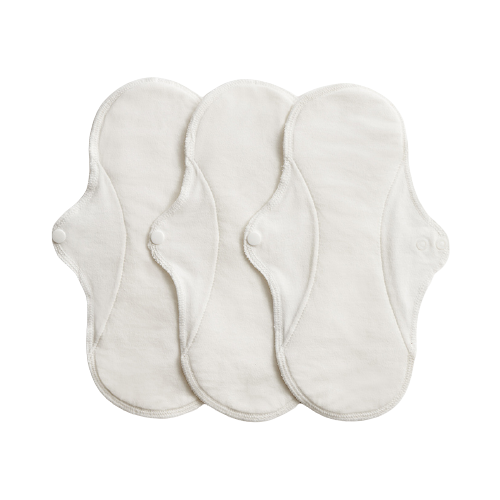 ImseVimse Wasbaar Maandverband Regular - 3st Zwart/Naturel