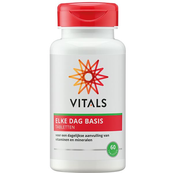 Elke dag Basis tabletten, 30 stuks - multi vitaminen van Vitals. - Drogisterij Mevrouw Ooievaar