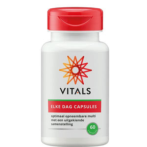 Elke dag capsules - multi vitaminen van Vitals. - Drogisterij Mevrouw Ooievaar