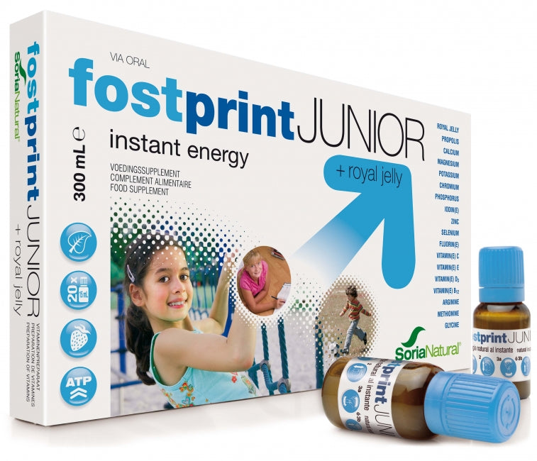 Fost Print junior Voedingssupplement, 20 keer 15ml,  van Soria - Drogisterij Mevrouw Ooievaar