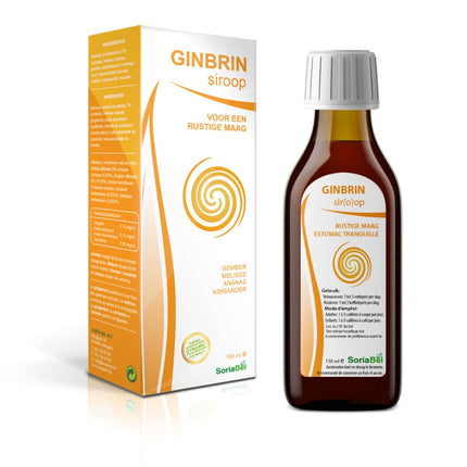 Ginbrin siroop 150 ml van Soria - Drogisterij Mevrouw Ooievaar