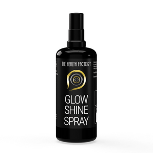 Glow and Shine spray met nano goud van The Health Factory - Drogisterij Mevrouw Ooievaar