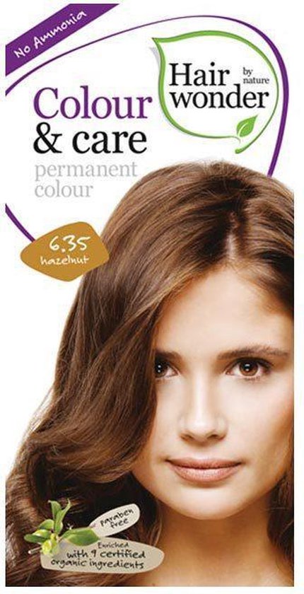 Haarkleuring zonder ammonia, nr 6.35 Hazelnut  van Hairwonder - Drogisterij Mevrouw Ooievaar