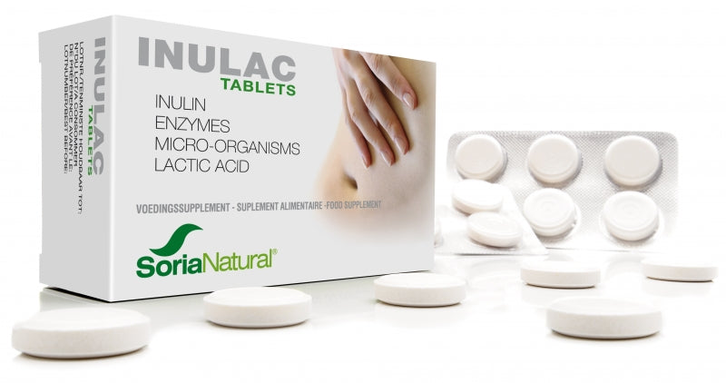 Inulac, 30 zuigtabletten, Voedingssupplement van Soria - Drogisterij Mevrouw Ooievaar
