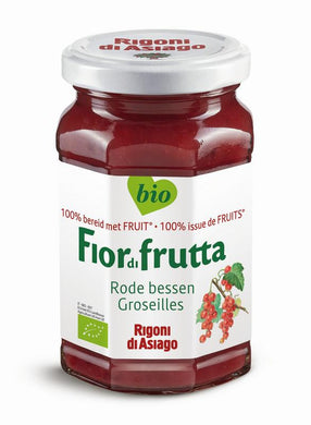 Jam / Fruitspread rode bessen Fior di frutta - Drogisterij Mevrouw Ooievaar