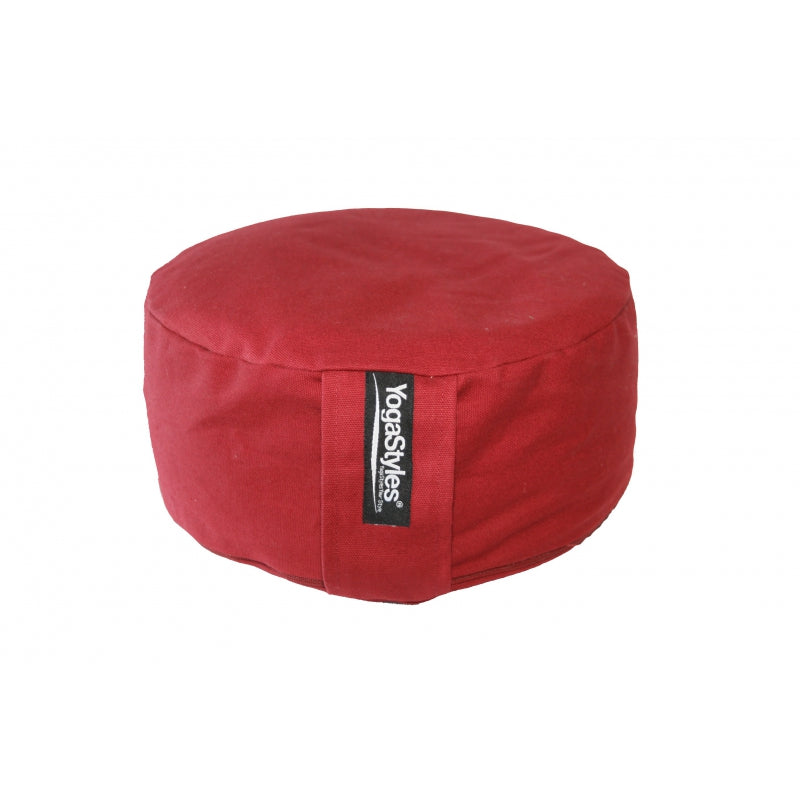 Meditatiekussen Pro Ronda van Yogastyles - rood - Drogisterij Mevrouw Ooievaar