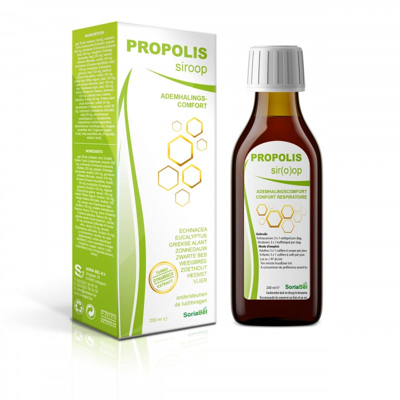 Propolis siroop 150 ml van Soria - Drogisterij Mevrouw Ooievaar