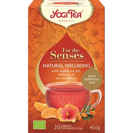 Senses Natural Wellbeing thee van Yogi Tea - Drogisterij Mevrouw Ooievaar