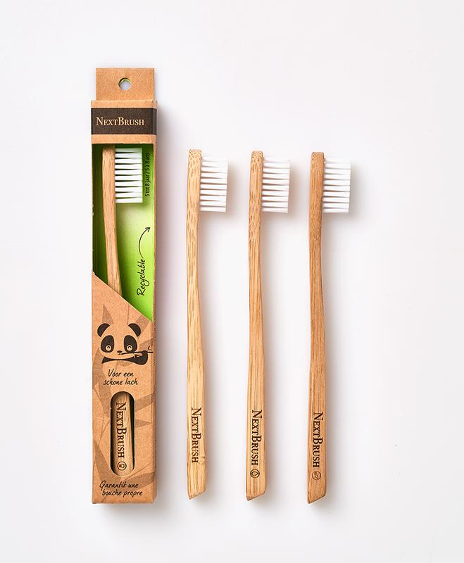 Bamboe tandenborstel voor kinderen vanaf 5 jaarvan NextBrush - Drogisterij Mevrouw Ooievaar