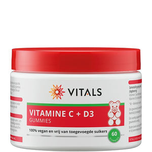 Gummies met vitamine C en D3 in leuke berenvorm van Vitals - Drogisterij Mevrouw Ooievaar
