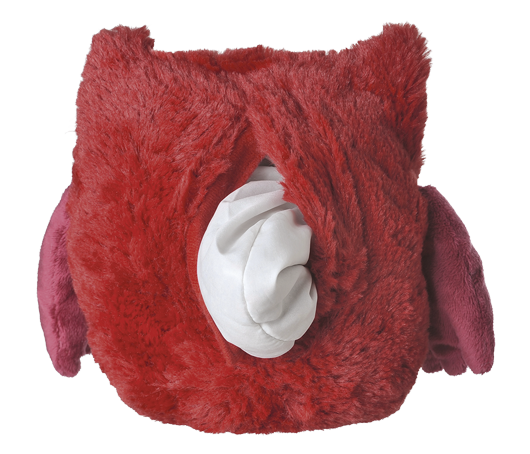 Warmte knuffel Uil rood met granen en lavende van Warmies - Drogisterij Mevrouw Ooievaar