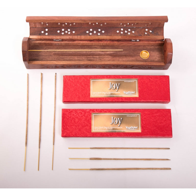 Natuurzuivere Wierook van Yogastyles - geur Joy - Drogisterij Mevrouw Ooievaar