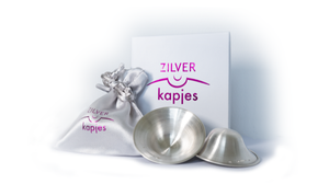 Zilveren tepelkapjes van Zilverkapjes - Drogisterij Mevrouw Ooievaar